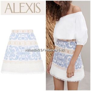 Alexis “Anzel” embroidered mini skirt S